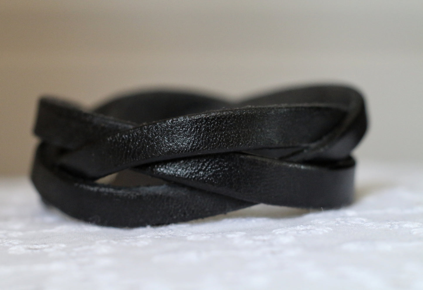 Braided 3 Strand Leather Bracelet